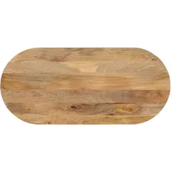 vidaXL Tischplatte 80x40x3,8 cm Oval Massivholz Mango