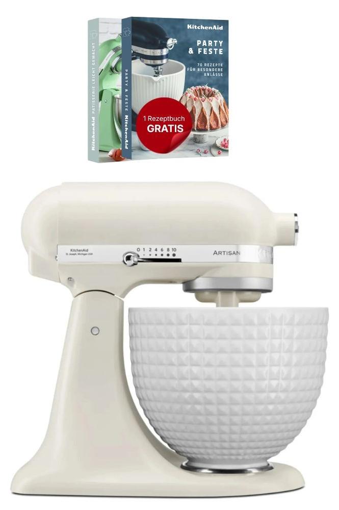 KitchenAid 5KSM156CXEPL, Standmixer, Weiß, Schlagen, Mixen, 4,8 l, Porzellanweiss, Leiter