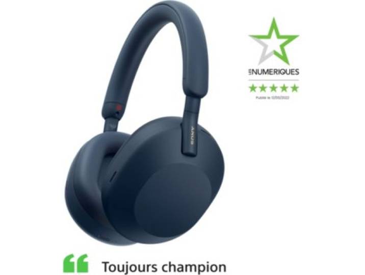 Sony - Casque Wh-1000xm5 Bleu Minuit