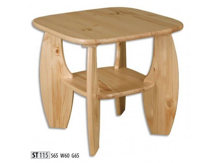 JVmoebel Couchtisch Echtholz Beistelltisch in modernem Design mit quadratischer Form (Packung), Made in Europa