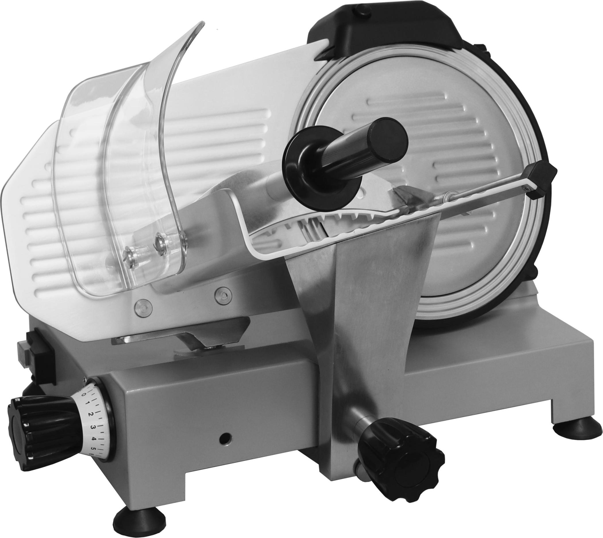 Celme - PRO 250 Aufschnittmaschine - Antihaftbeschichteter Stahl - 250 mm Klinge - 41×51×40 cm - Professionelle Präzision und Haltbarkeit