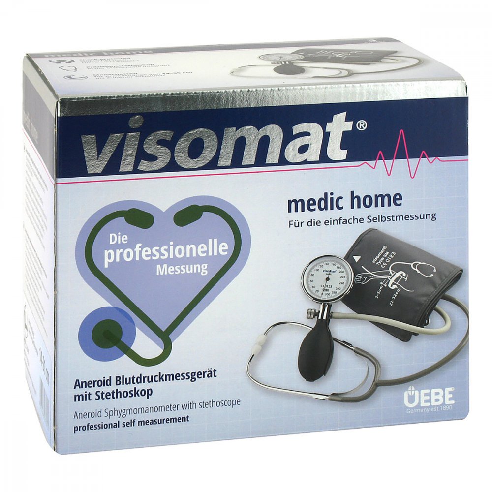 Uebe Medical GmbH Visomat medic home S Blutdruckmessgerät mit Stethoskop 11137334