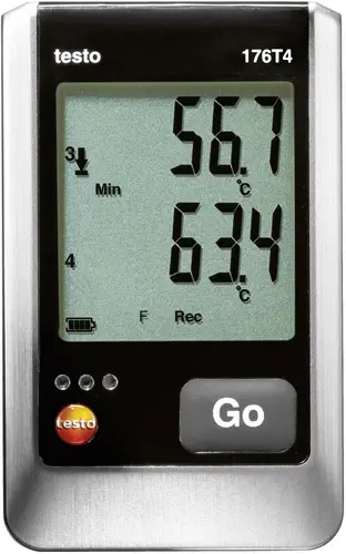 Testo 0572 1764 176 T4 Temperatur-Datenlogger Messgröße Temperatur -200 bis 1000°C