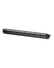 M-CAB DISTRI. PANEL 19IN 1U 24P BLACK WITHOUT KEYSTONES (EC020100002)