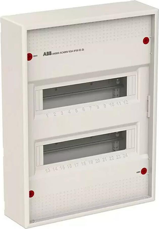 ABB Stotz AP-stroomverdeelunit AK624N3 AP 24PLE 2RE zonder deur
