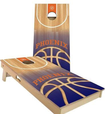 Skip's Garage Phoenix Basketball Outdoor Cornhole Board Set