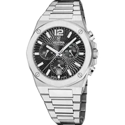 Festina Quarz Herren VallÉe F22002/4 - schwarz,silber - 42mm