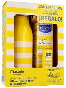 Mustela Pack Solar 100 ml + Stick SPF50 9 ml + Cantimplora