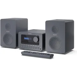 Sharp XL-B514 Hifi Micro System gr (Bluetooth, CD Player), Stereoanlage, Grau
