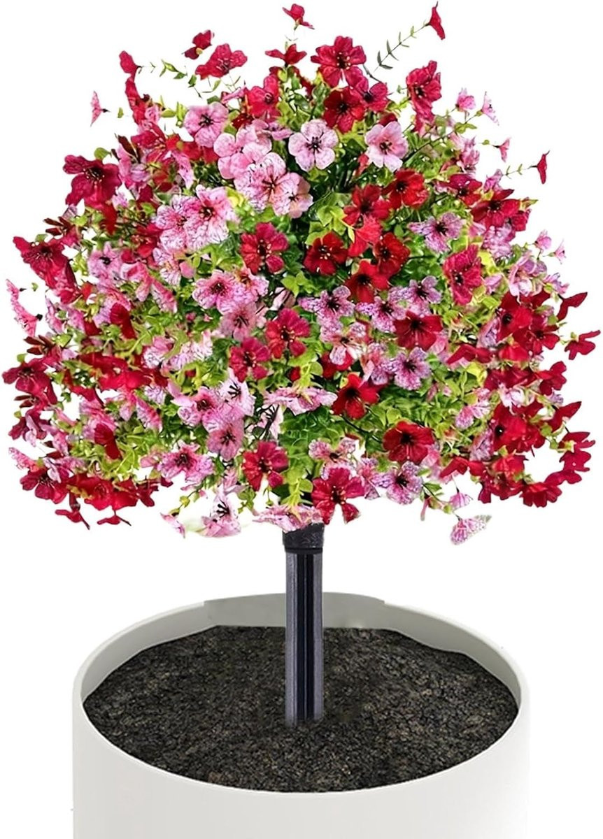 Kunstmatige Petunia's Cryptogeld - Onderhoudsvrije Nepbloemen voor Buiten Decoratie - 45 cm