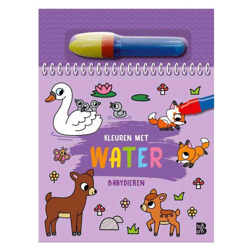 Standaard Malen mit Wasser - Tierbabys (64696362)