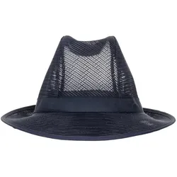 Trilby Hut mit Haarnetz dunkelblau Größe S