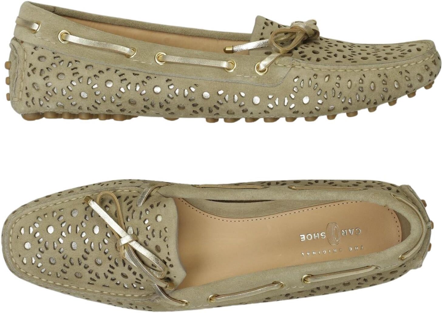 Car Shoe Damen Halbschuh, Beige, Gr. EU 39, kein / Etikett - Second Hand