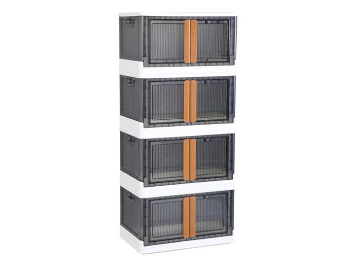 Closet Organizer und Aufbewahrung - Stapelbarer Aufbewahrungsschrank - zusammenklappbarer Aufbewahrungsbehälter mit Deckel für das Studentenwohnheim - Kofferraum-Auto-Organizer