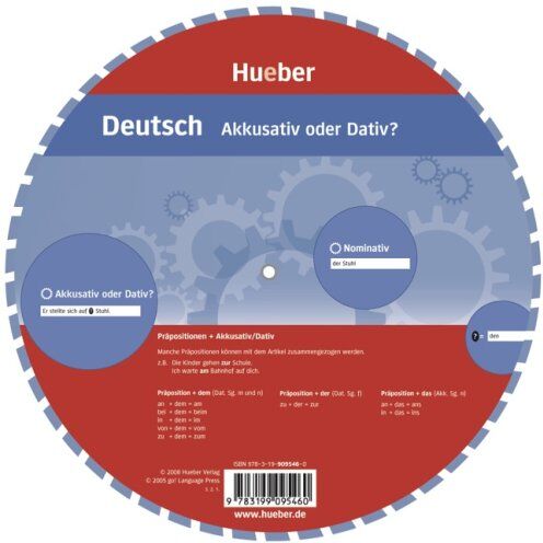 Deutsch - Akkusativ oder Dativ?: Wheel - Deutsch - Akkusativ oder Dativ? - Preis vom 07.10.2026 11:45:10 h