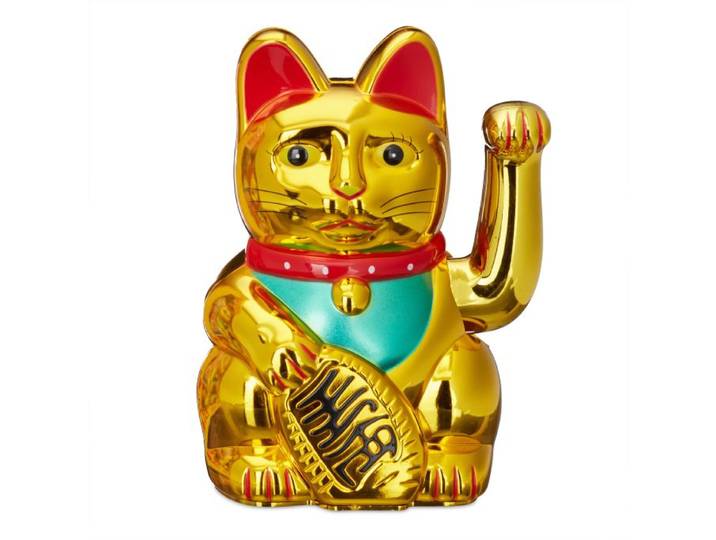 Relaxdays Maneki neko gelukskat 16 cm