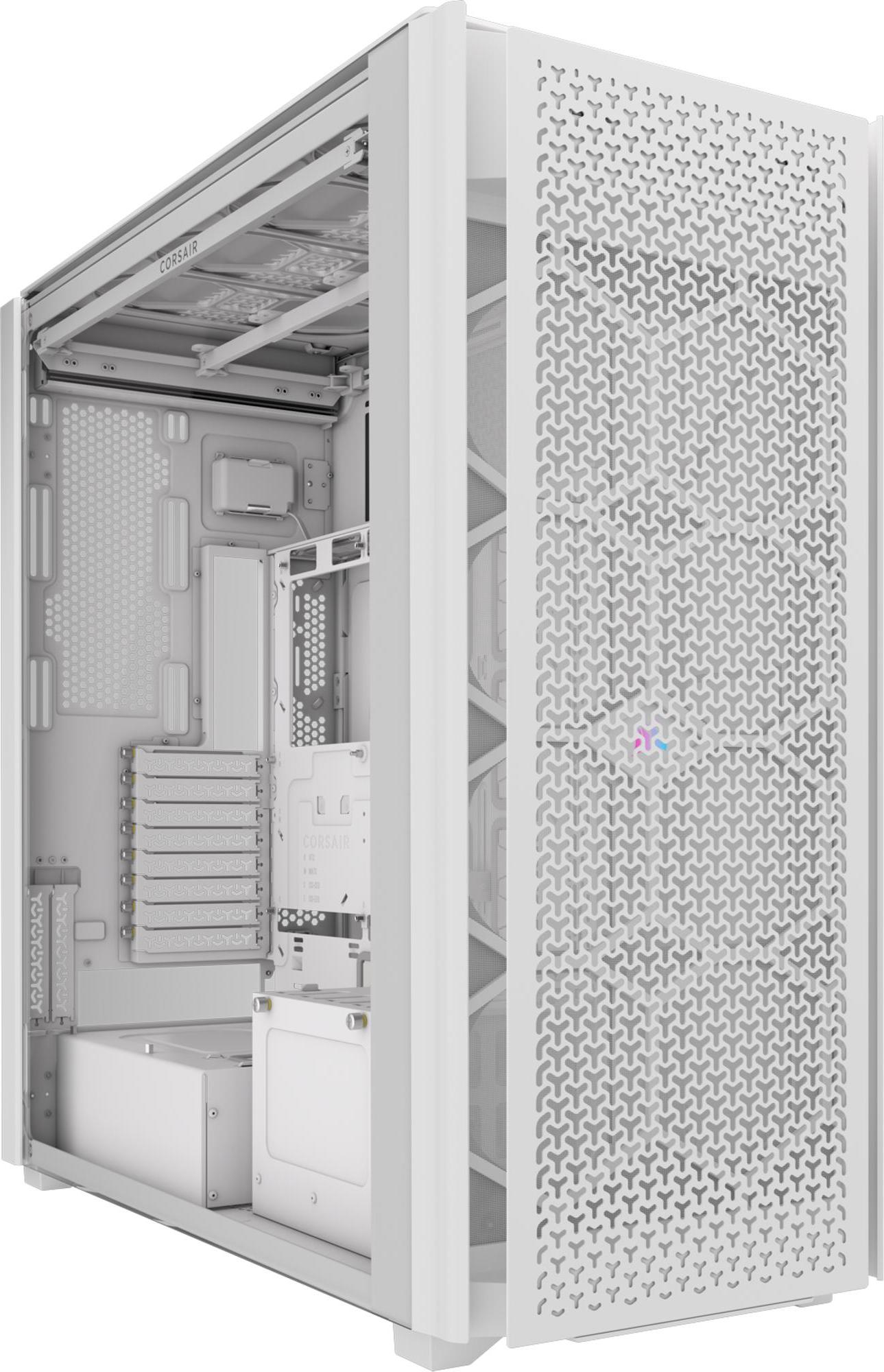 Corsair 9000D RGB AIRFLOW, Full Tower, PC, Weiß, ATX, Edelstahl, Gehärtetes Glas, Gaming