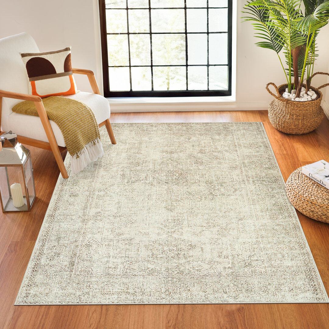 Becki Owens x Livabliss Margot Rug Cream;Tan;Ivory Rectangle 120 x 170cm