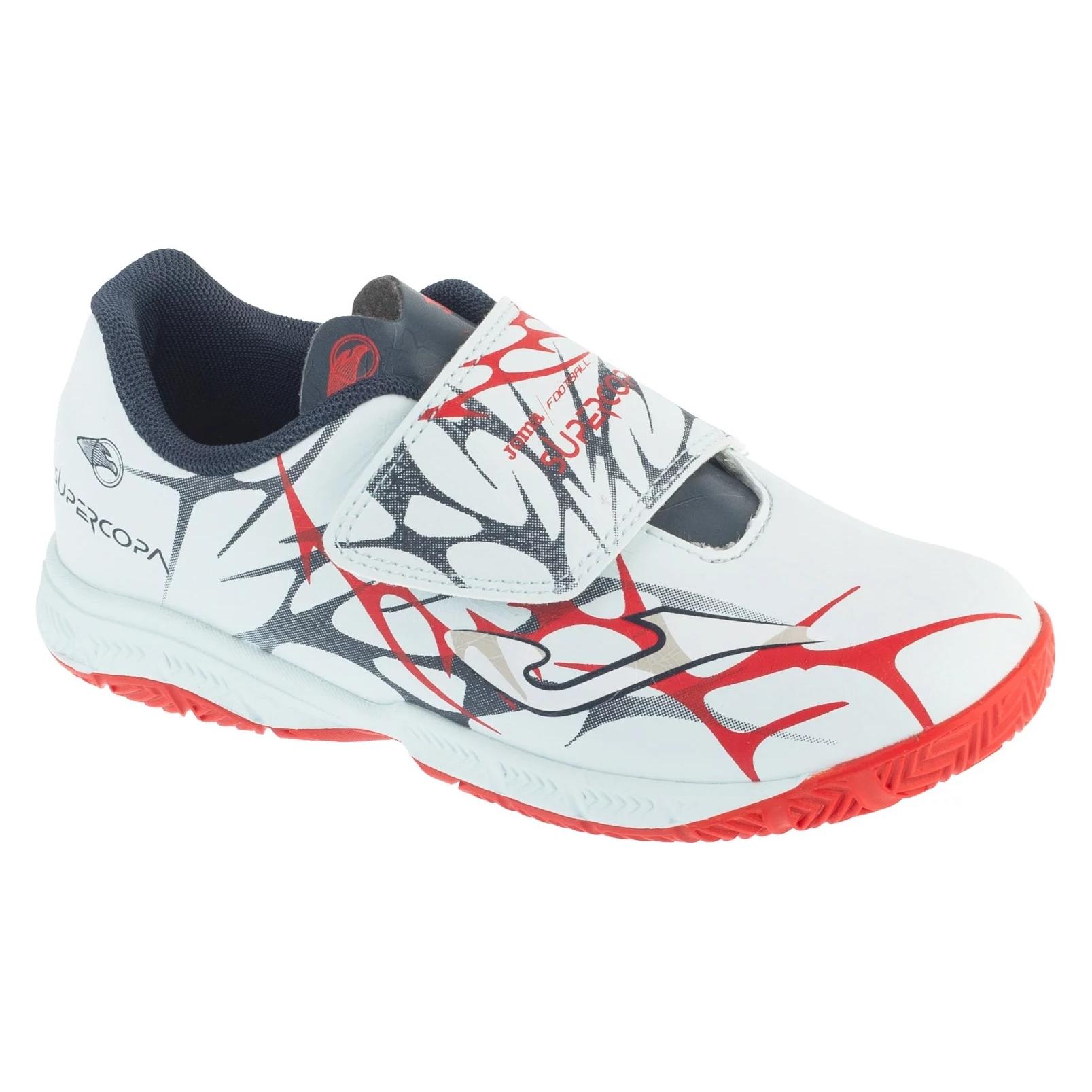 Joma Hallenfussballschuhe für Erwachsene Sport Super Copa 2505 Weiss (27) (SCJW2505INV)