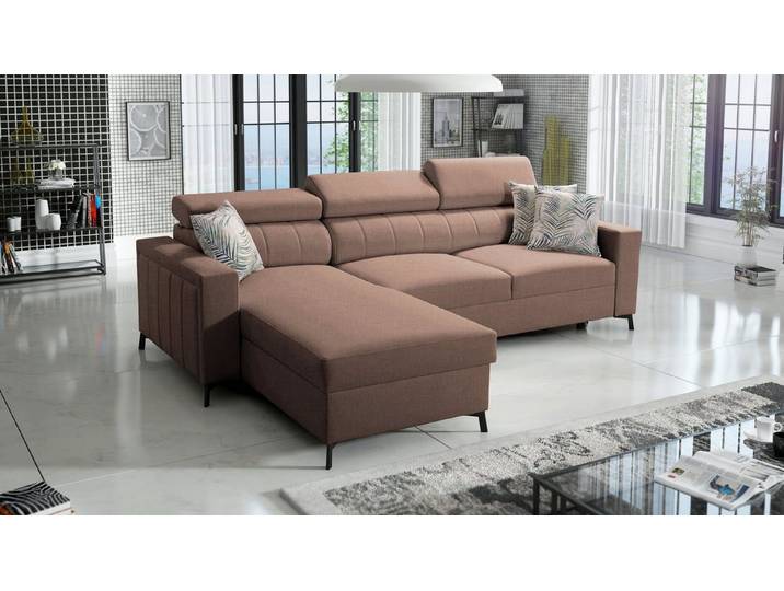 Best for Home Ecksofa mit Schlaffunktion und Bettkasten – modern & geräumig, Ecksofa mit Schlaffunktion, Schlaffunktion