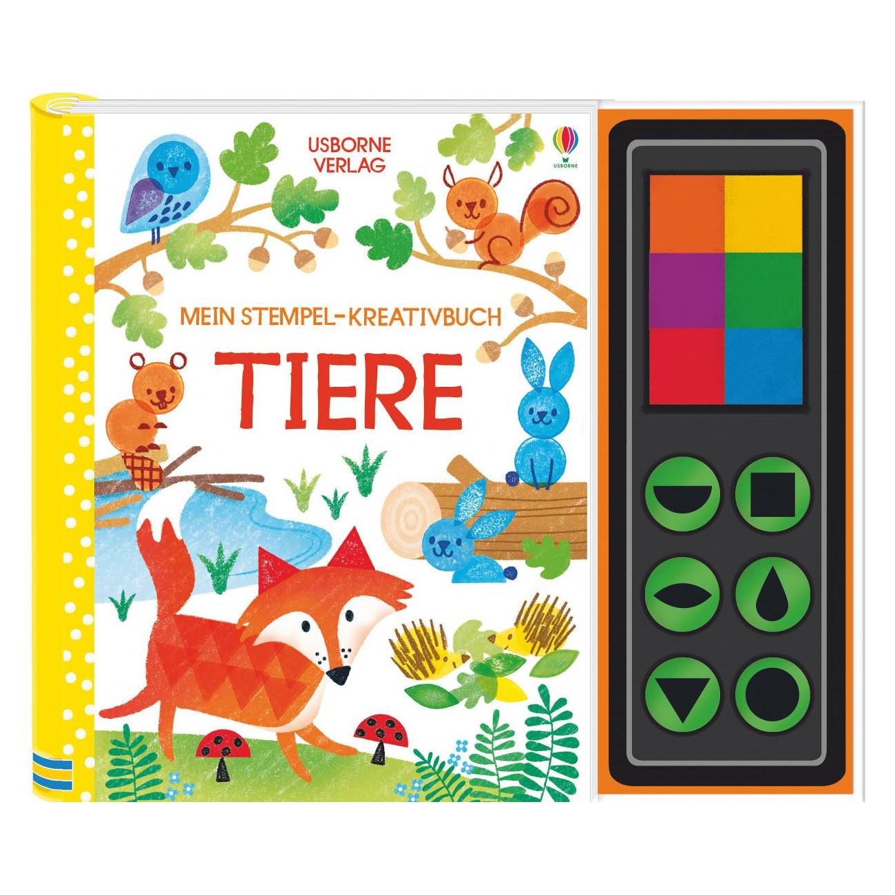Usborne Publishing Mein Stempel-Kreativbuch: Tiere (29353630)