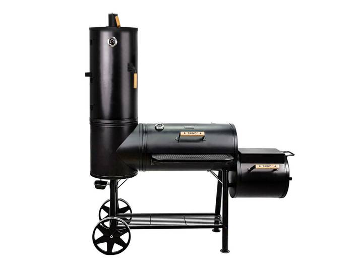 Taino Smoker Chief, Schwarz, Metall, 188x175x65 cm, Grills, Holzkohlegriller