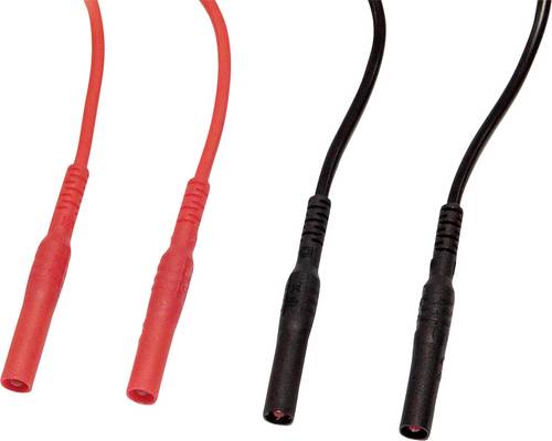 Chauvin Arnoux Messleitungs-Set 4mm Sicherheits-Stecker 4mm Sicherheits-Stecker 1.5m Rot, Schwarz 1 Set