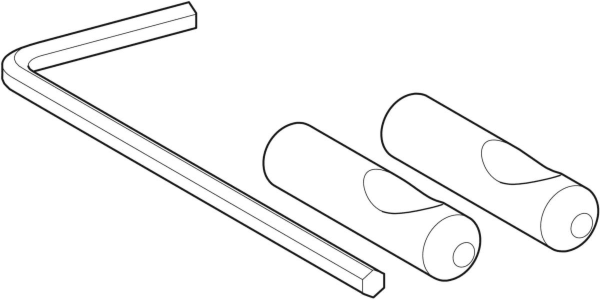 Geberit Wandbefestigung WB9N-Z 597204000 (2 Stück)