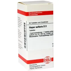 Hepar Sulfuris D 3 Tabletten 80 St
