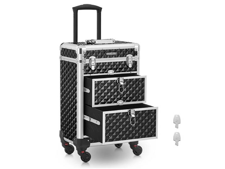 Kosmetikkoffer PRO schwarz 34x24x56cm