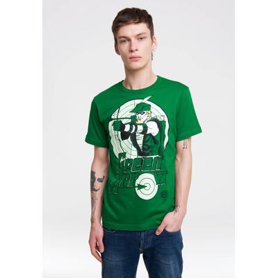 T-Shirt LOGOSHIRT "Green Arrow", Herren, Gr. M, grün, 100% Baumwolle, bedruckt, normal, Rundhals, Shirts T-Shirt, mit coolem Print