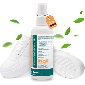 INOX Schuhdesinfektionsspray Anti-Pilz, 1521400, alkoholfrei, antibakteriell, gegen Fußpilze, 100ml