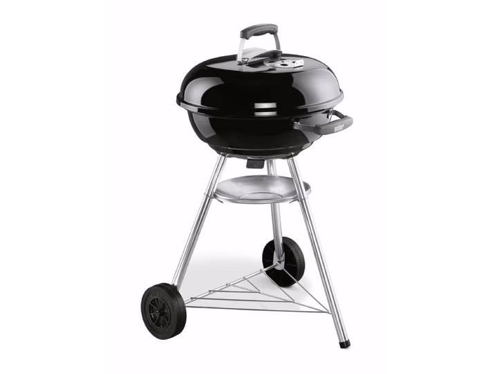 Weber Compact Kettle 47cm, black Holzkohlegrill – Weber Holzkohlegrill/Kohlegrill – schwarz