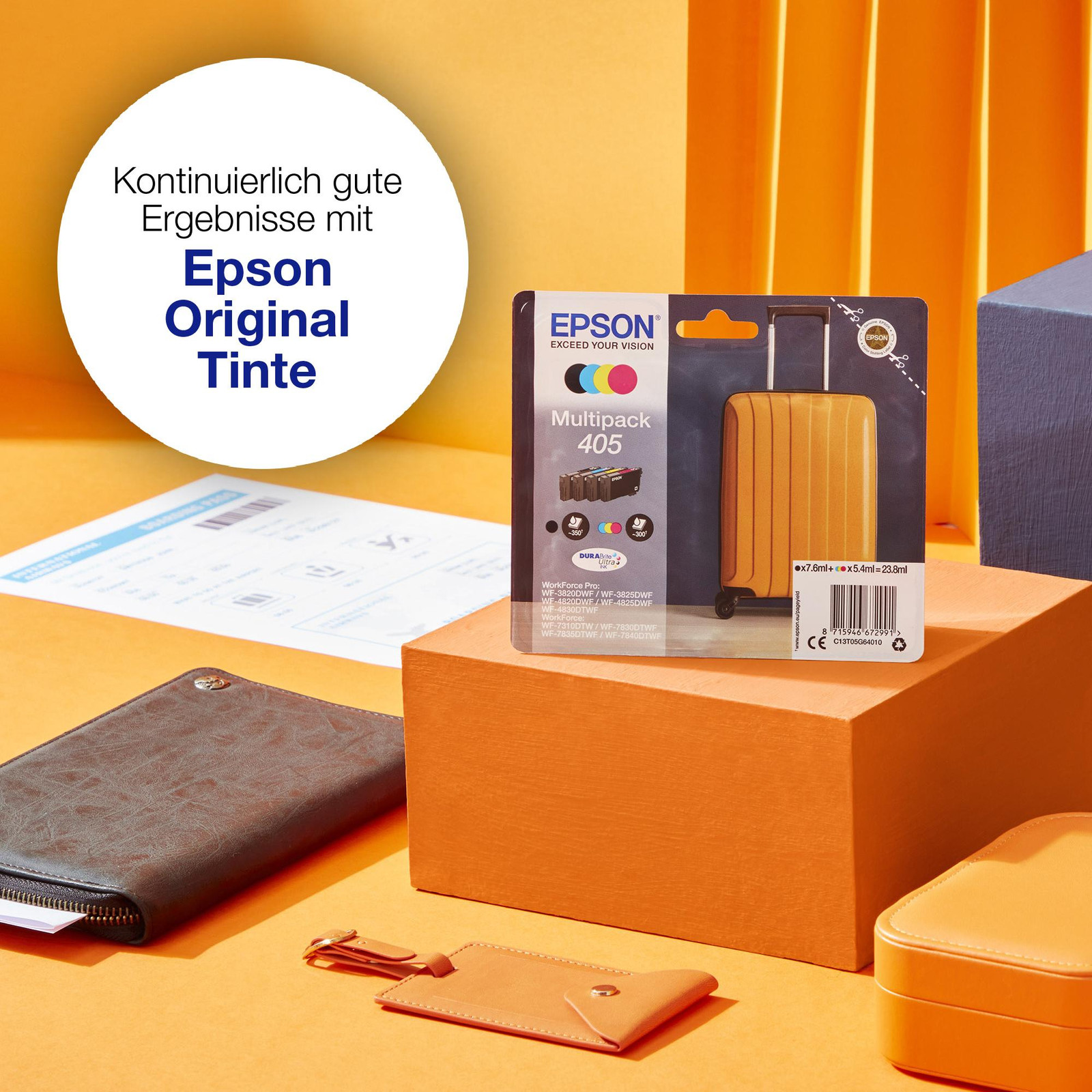 Epson 405XXL Inktpatroon Zwart 37,2 ml Origineel voor WorkForce WF-7830DTWF, WF-7835DTWF, WF-7840DTWF