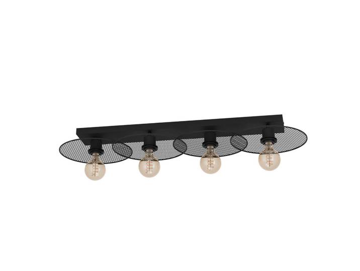 Eglo Deckenleuchte, Schwarz, Metall, länglich, 33x12x95 cm, Lampen & Leuchten, Innenbeleuchtung, Deckenlampe, Deckenlampen