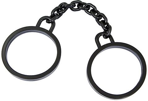 Handschellen, schwarz