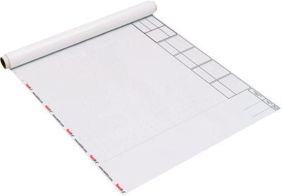 Taktikfolie Taktifol Lagedarstellung, für die Einsatzleitung, selbsthaftend, beschrift-/abwischbar, Rolle mit 25 Folien, weiß
