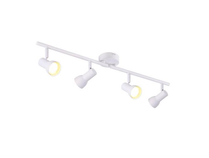 Nettlife Deckenstrahler Wärmeaura 4-flammig 60.5/8/16.5cm, Weiß, Metall, Gu10, 8x16.5x60.5 cm, Lampen & Leuchten, Innenbeleuchtung, Spots & Strahler, Deckenspots