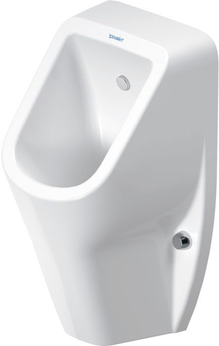 Duravit No. 1 Urinal 2819302000 30,5x29cm, Zulauf von hinten, Rimless, weiß Hygiene Glaze, ohne Fliege