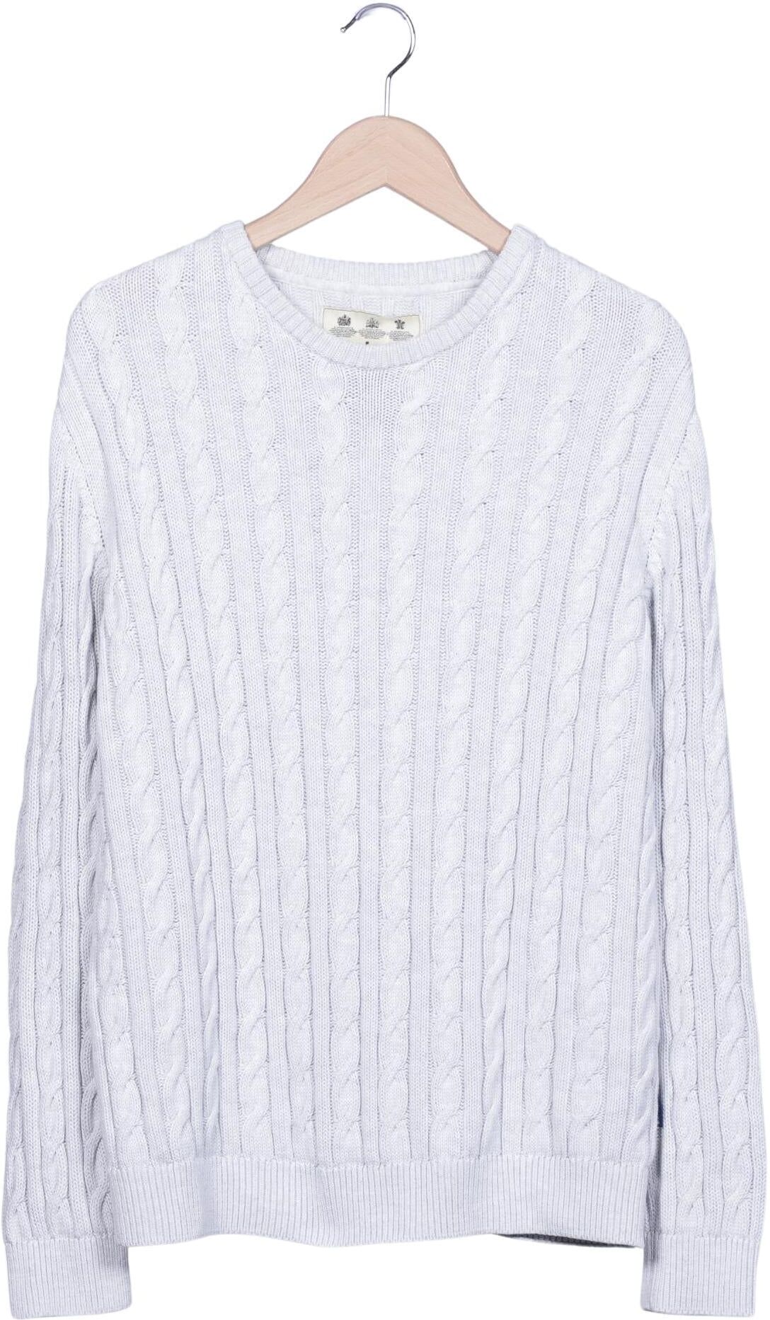 Barbour Herren Pullover, Grau, Gr. M, Baumwolle - Second Hand