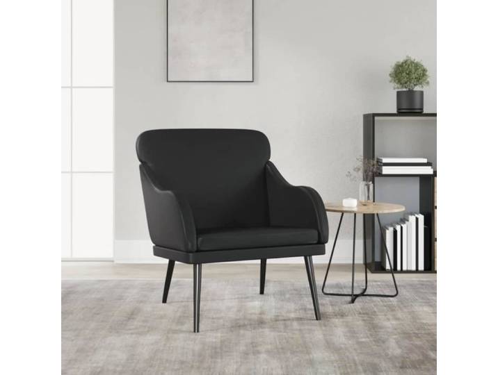 YAP Fauteuil Noir 63x76x80 cm Similicuir 112255