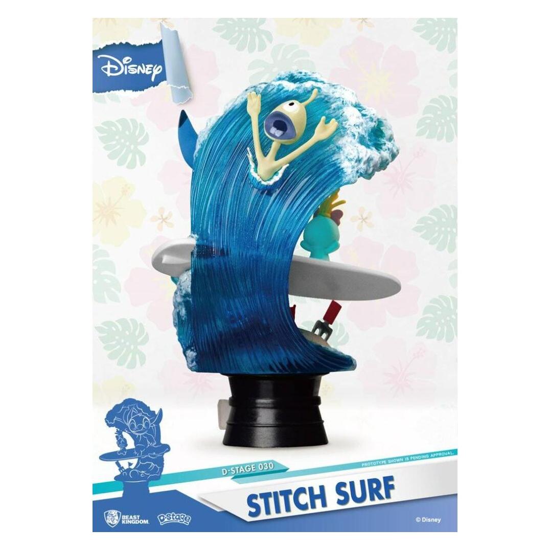 Beast Kingdom Disney Summer Series diorama PVC D-Stage Stitch Surf 15 cm (FIDI0015)