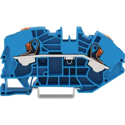 WAGO 2-Leiter-Verteilerklemme Drücker,16mm2,blau 2216-7604