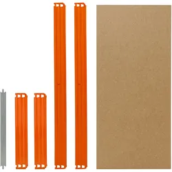 shelfplaza PRO 70x60 cm Fachboden-Set in blau-orange für PRO Schwerlastregale