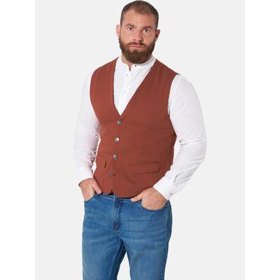 Funktionsweste JAN VANDERSTORM "Weste TORELL", Herren, Gr. 68, rot, Obermaterial: 100% Baumwolle CO., Westen Funktionsweste