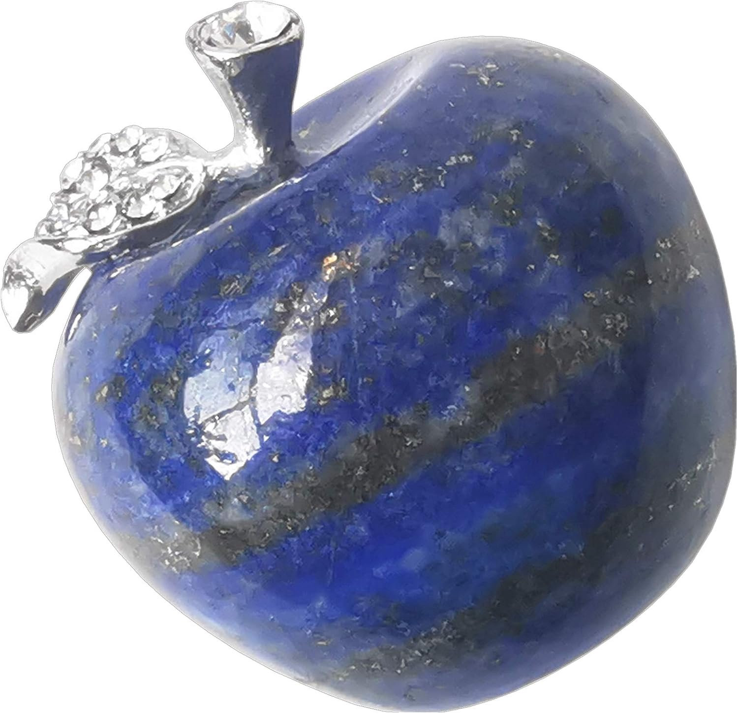 ServiceTopper Kristallen appel van lapis lazuli voor decoratie en helende aura, 3 cm