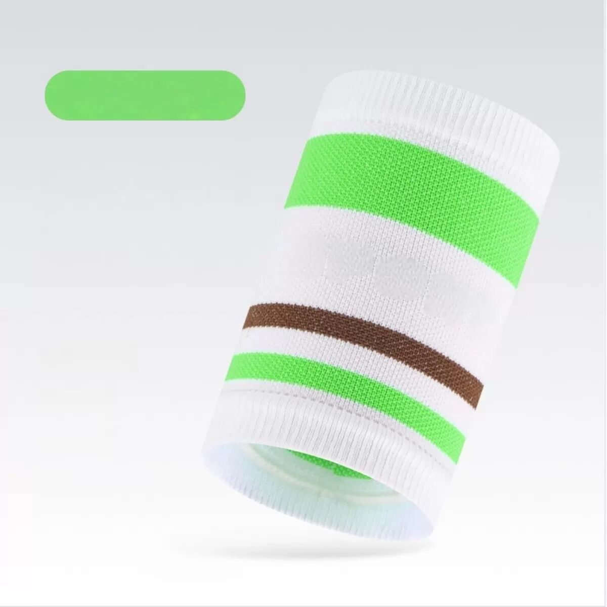 INF Bracelets Poignet Sport Été (1 paire) - Manchons de Compression Légers en Maille Polyester, Absorbant la Transpiration Beige