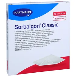 Sorbalgon Classic 10x10 Cm Calciumalginat-kompr. 10 St