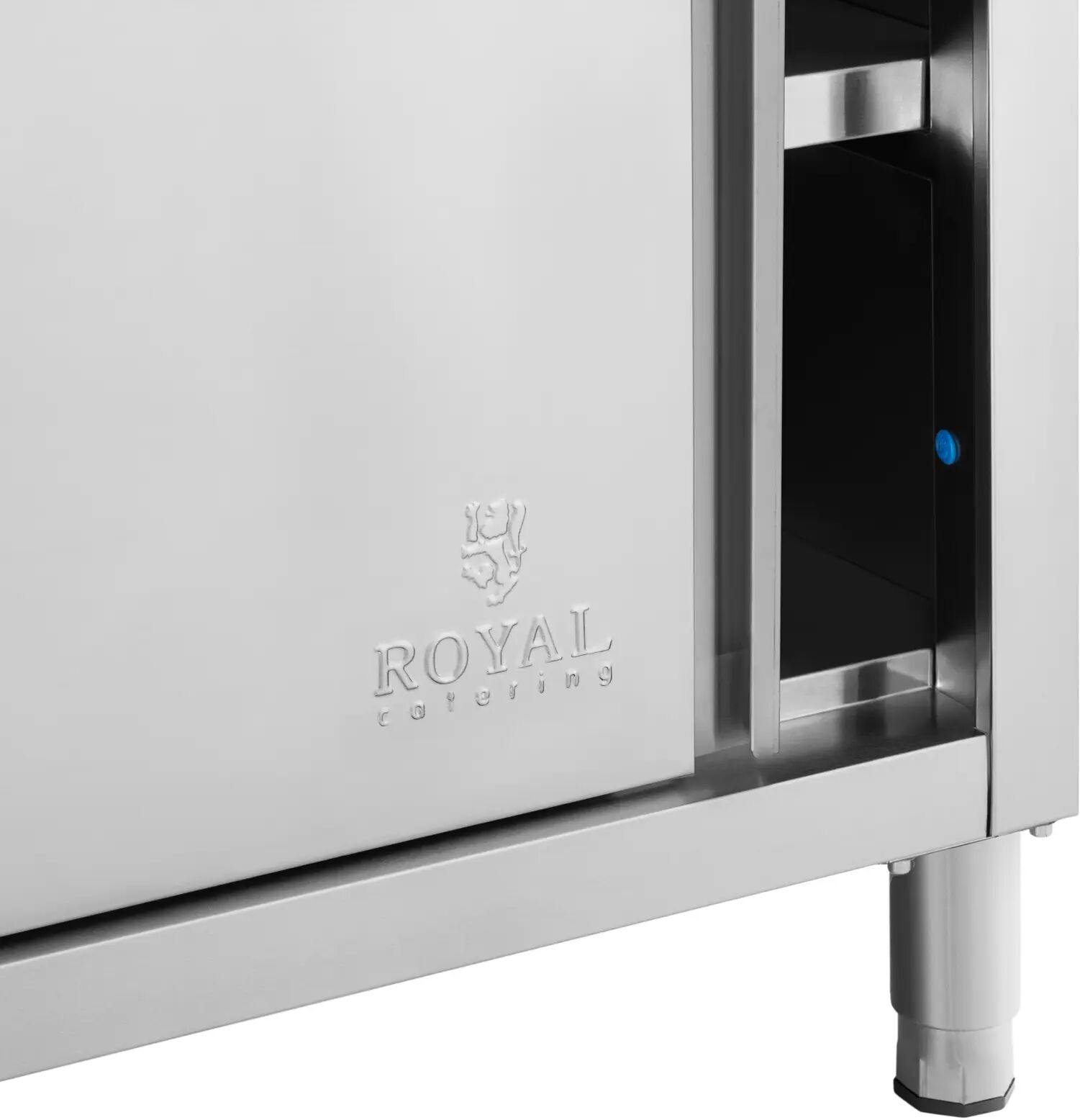 Pracovní skříň z ušlechtilé oceli - ECO - 180 x 60 cm - 600 kg - Royal Catering RCSSCB-180X60-E