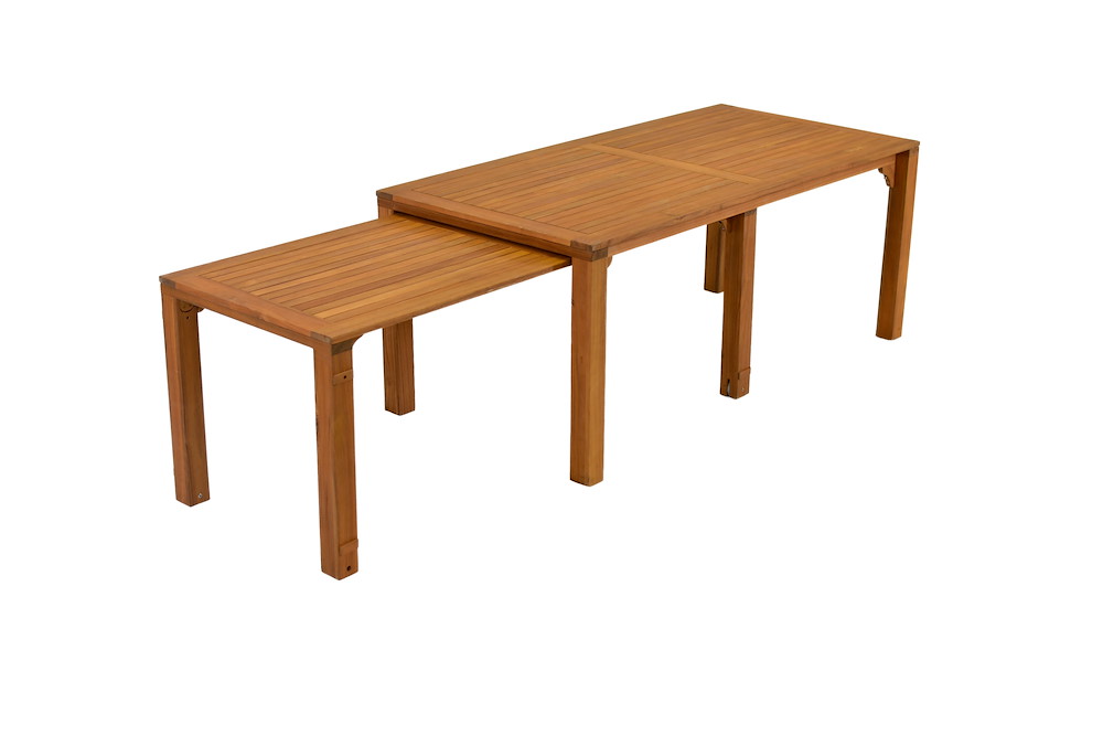MERXXHANDELS Flex Ausziehtisch Akazie 185 / 370 x 90 x 73 cm Akazie 16946256